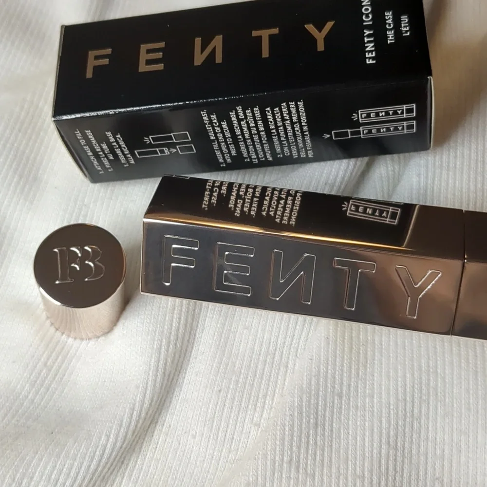 FENTY ICON "The Case" Two-piece Empty Refillable Case, Metallic Nude - Picture 6 of 7